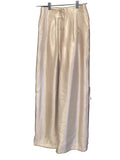 Glam Champagne high waist pleated pants