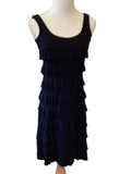 Tango Mango black knee length ruffled dress