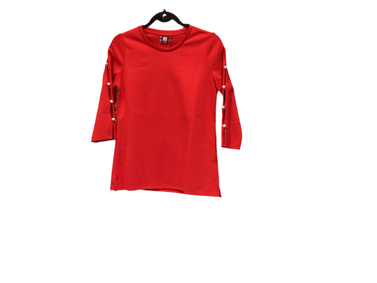 Lior Peek a boo pearl sleeve top