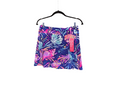Aryeh navy skort with pink purple print