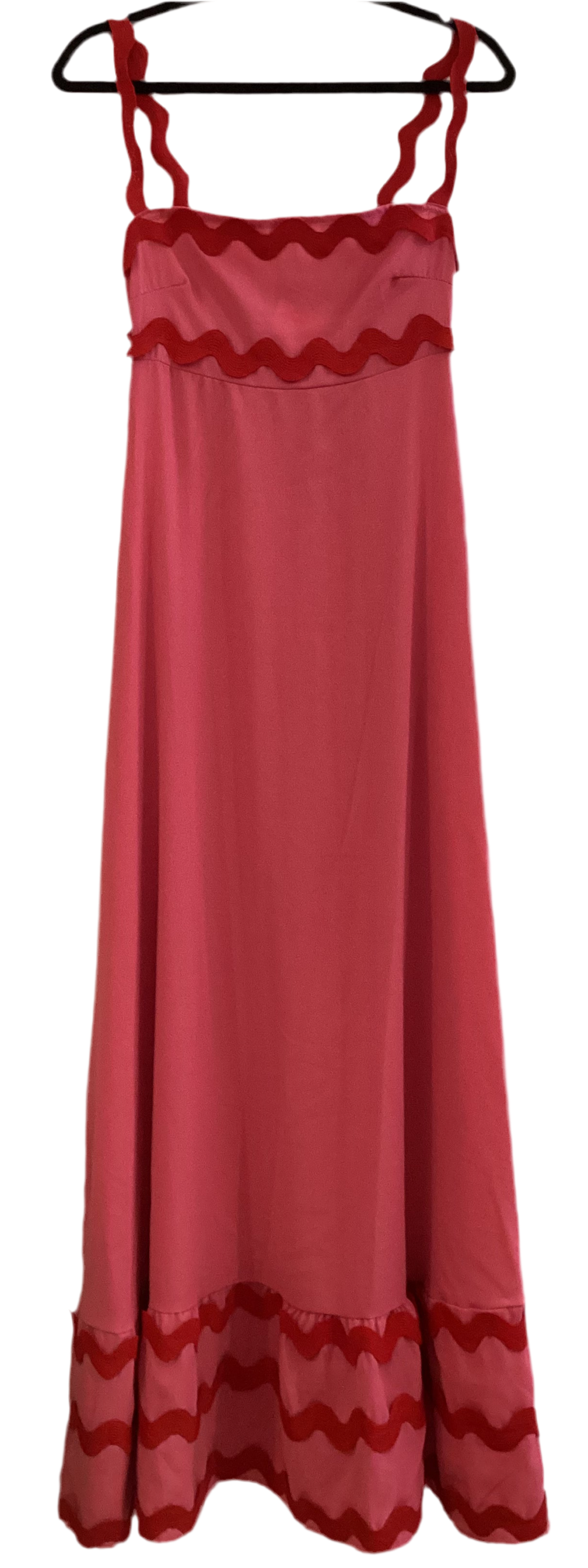 Pink sundress with Red Rickrack