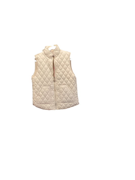 Aryeh ivory puff vest