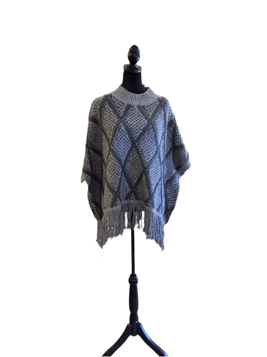 Jodifl grey fringe shortsleeve sweater