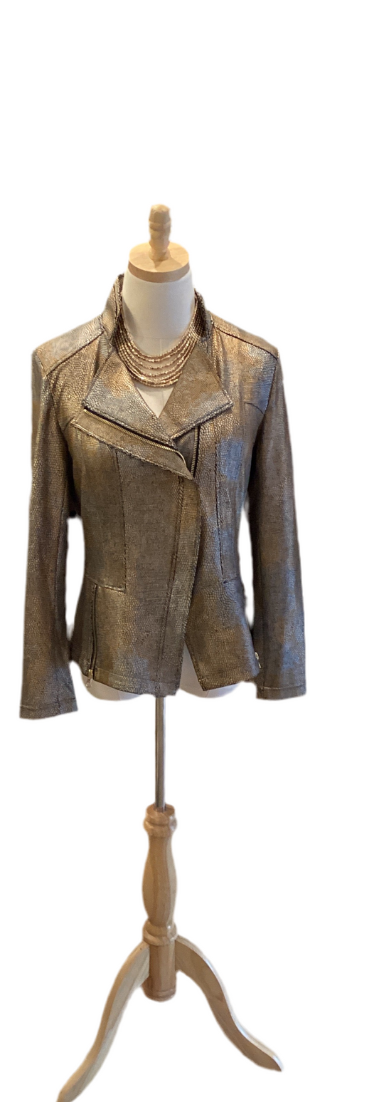 Clara Sunwoo copper shimmer jacket