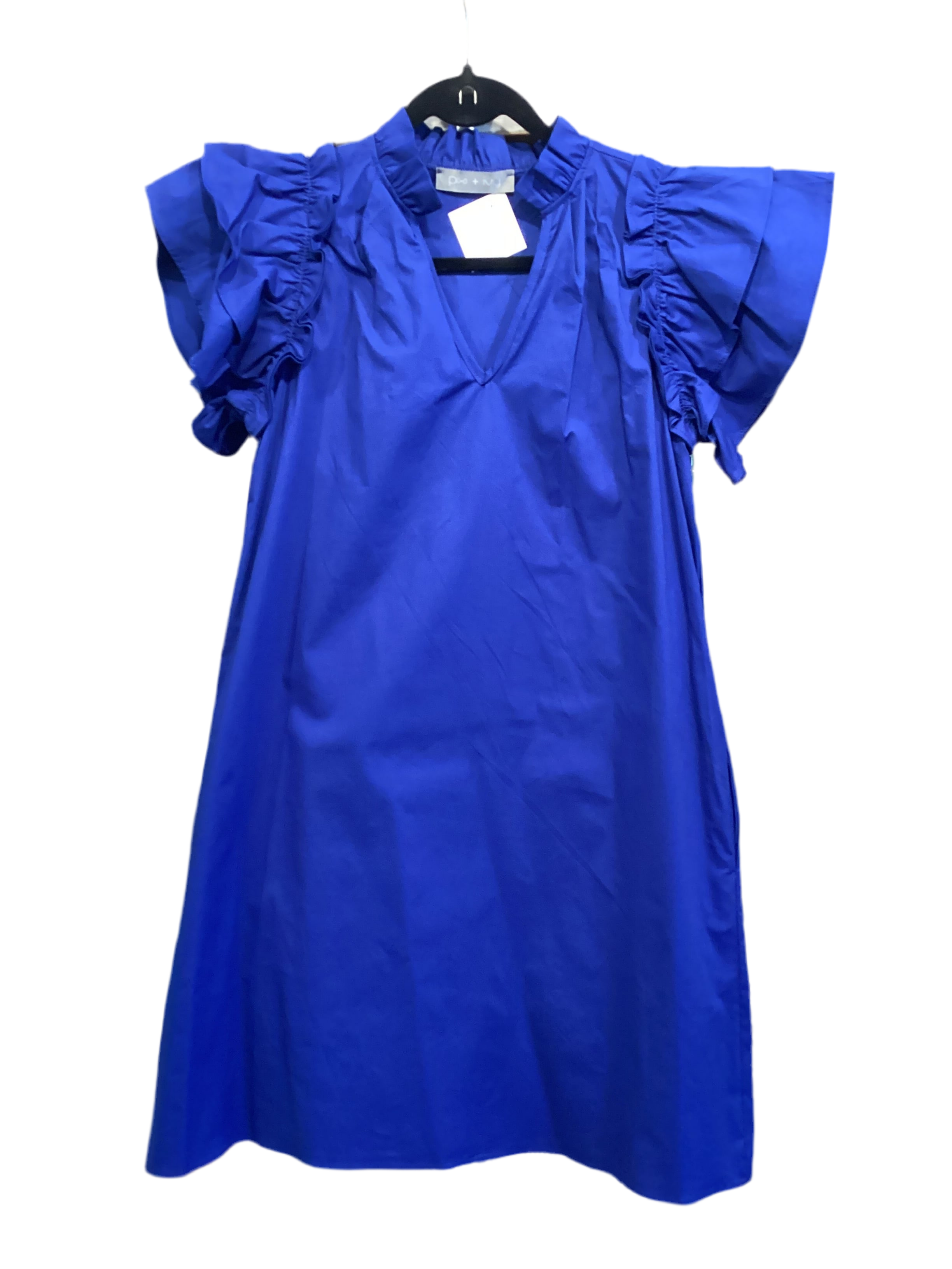 Harlow Blue Ruffle Dress
