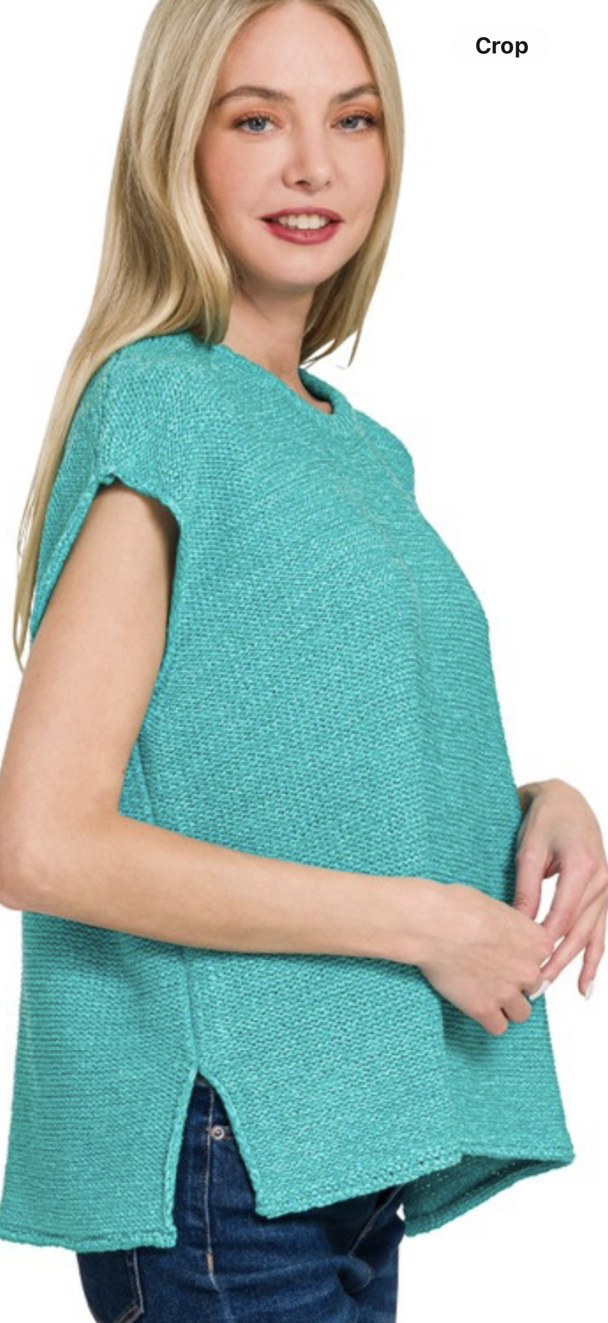 Zenana turquoise sweater vest