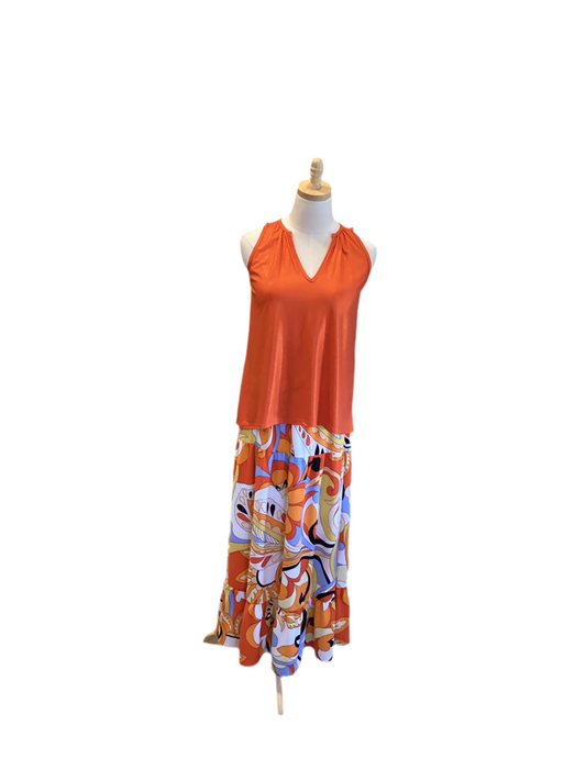 Pixie & Ivey orange tank top