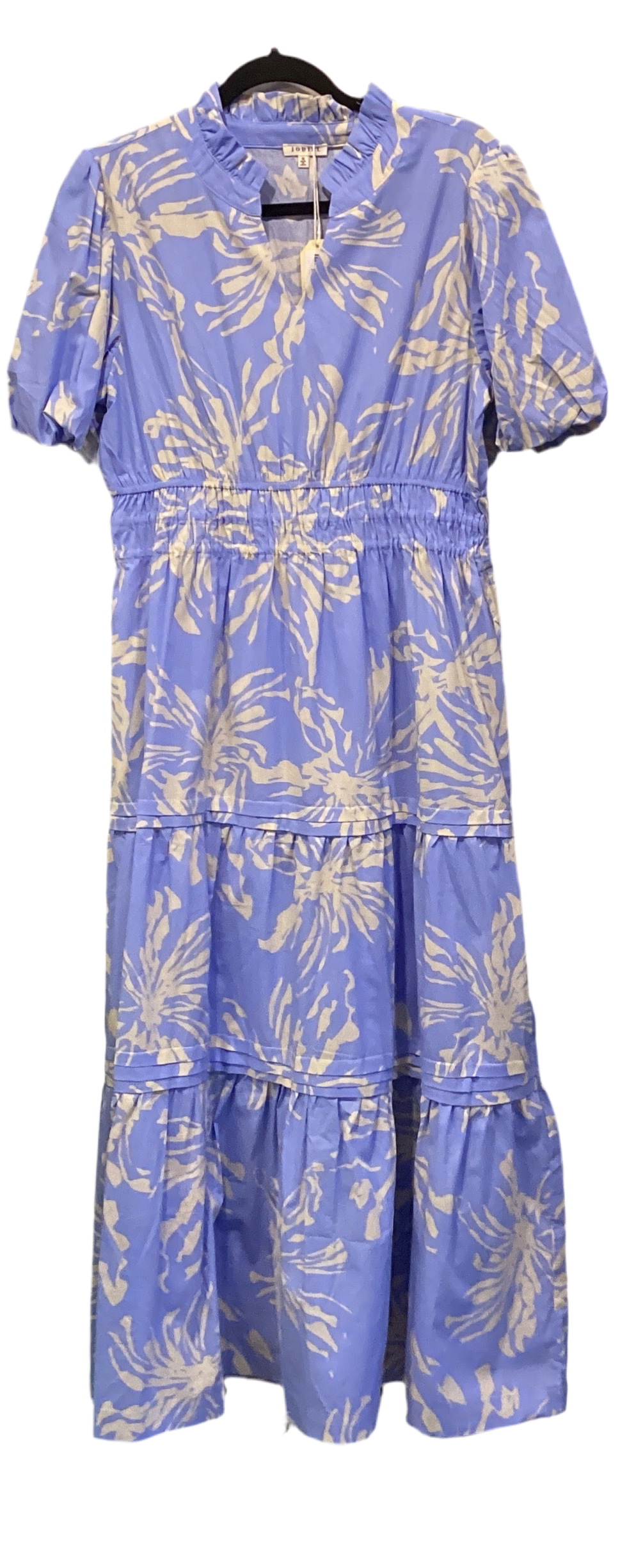 Jodifl periwinkle puff sleeve tiered maxi