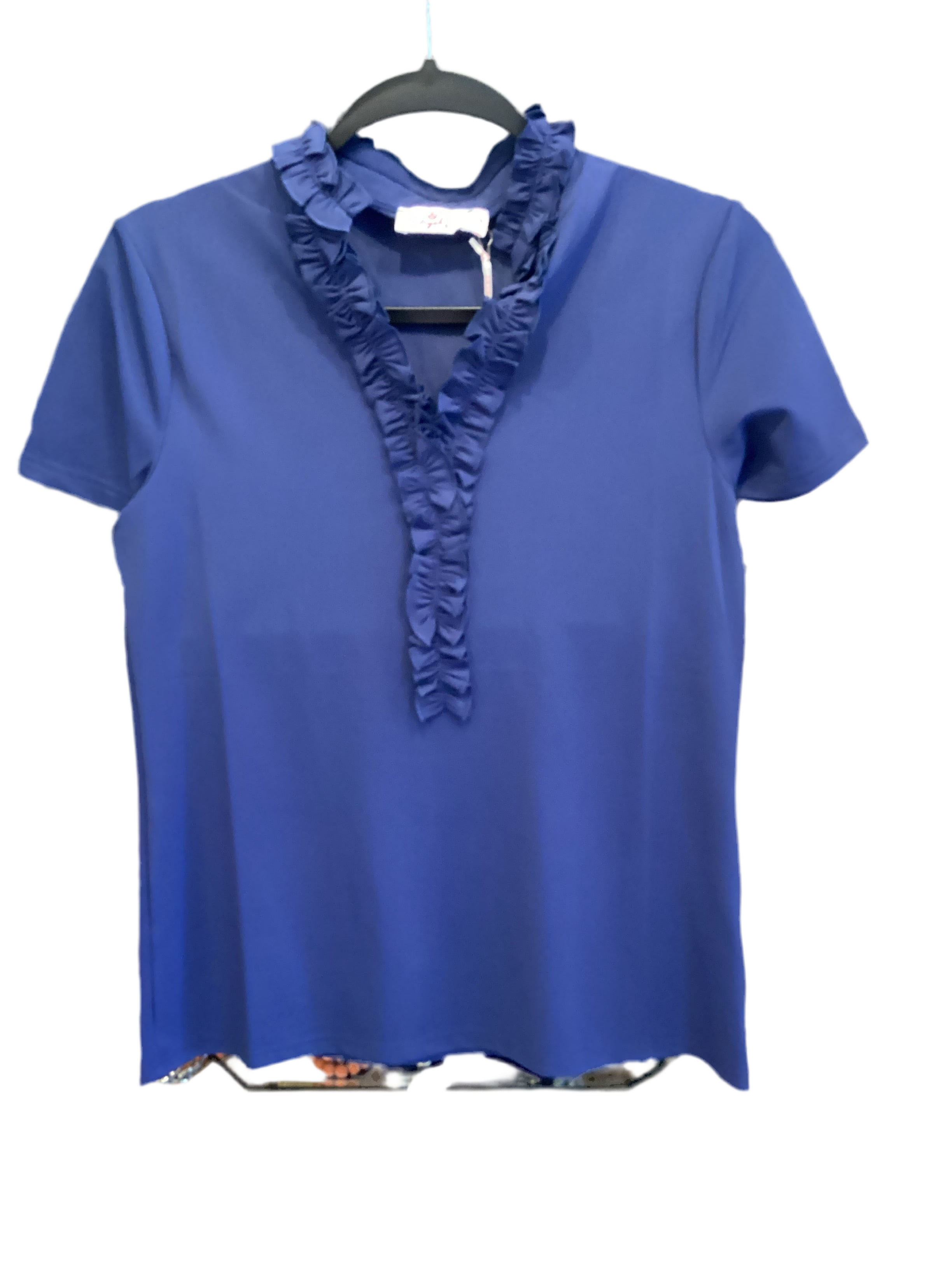 Aryeh Ruffle neckline top