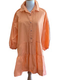 Lavender J Citrus Tiered Shirt Dress - (50% Off)