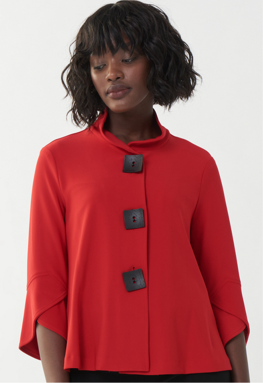 Joseph Ribkoff Classic Red Trapeze Jacket