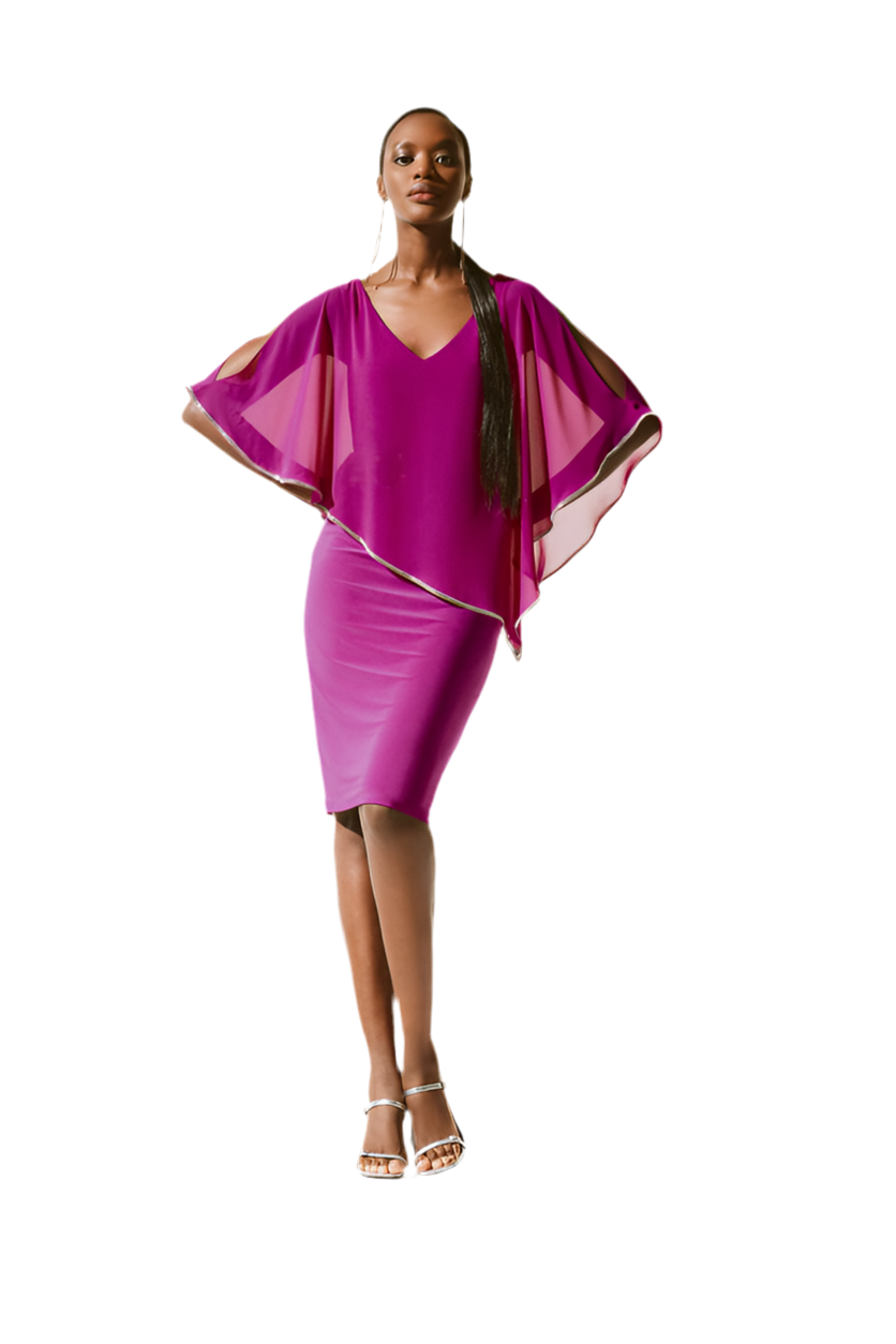 Joseph Ribkoff Knee-length Shift Dress With V-neck Style