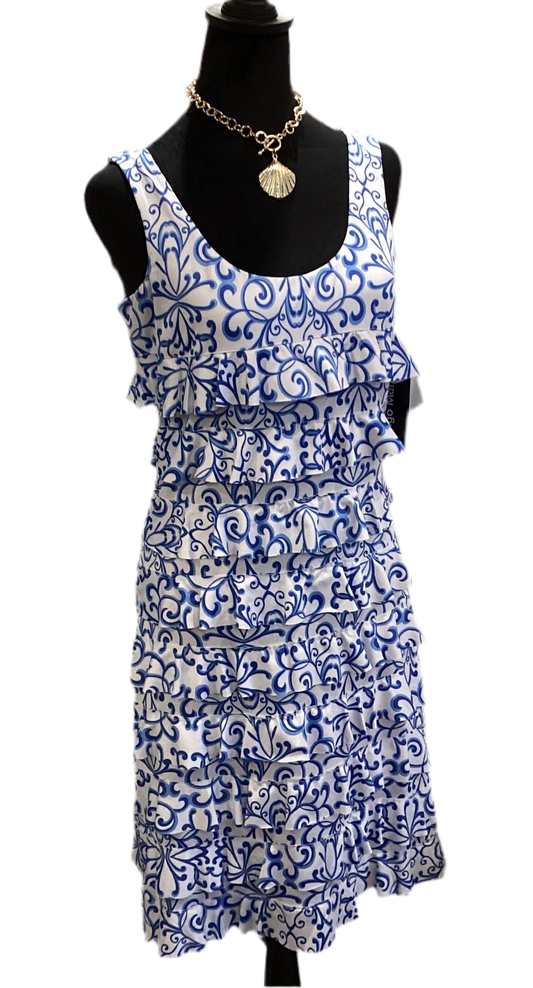 Tango Mango blue/white cha cha dress