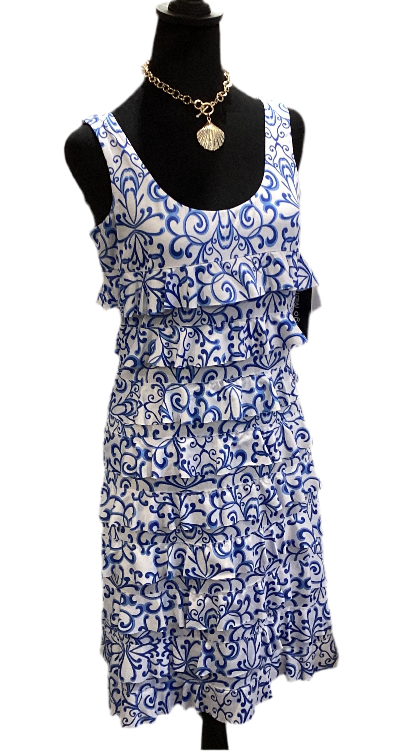 Tango Mango blue/white cha cha dress