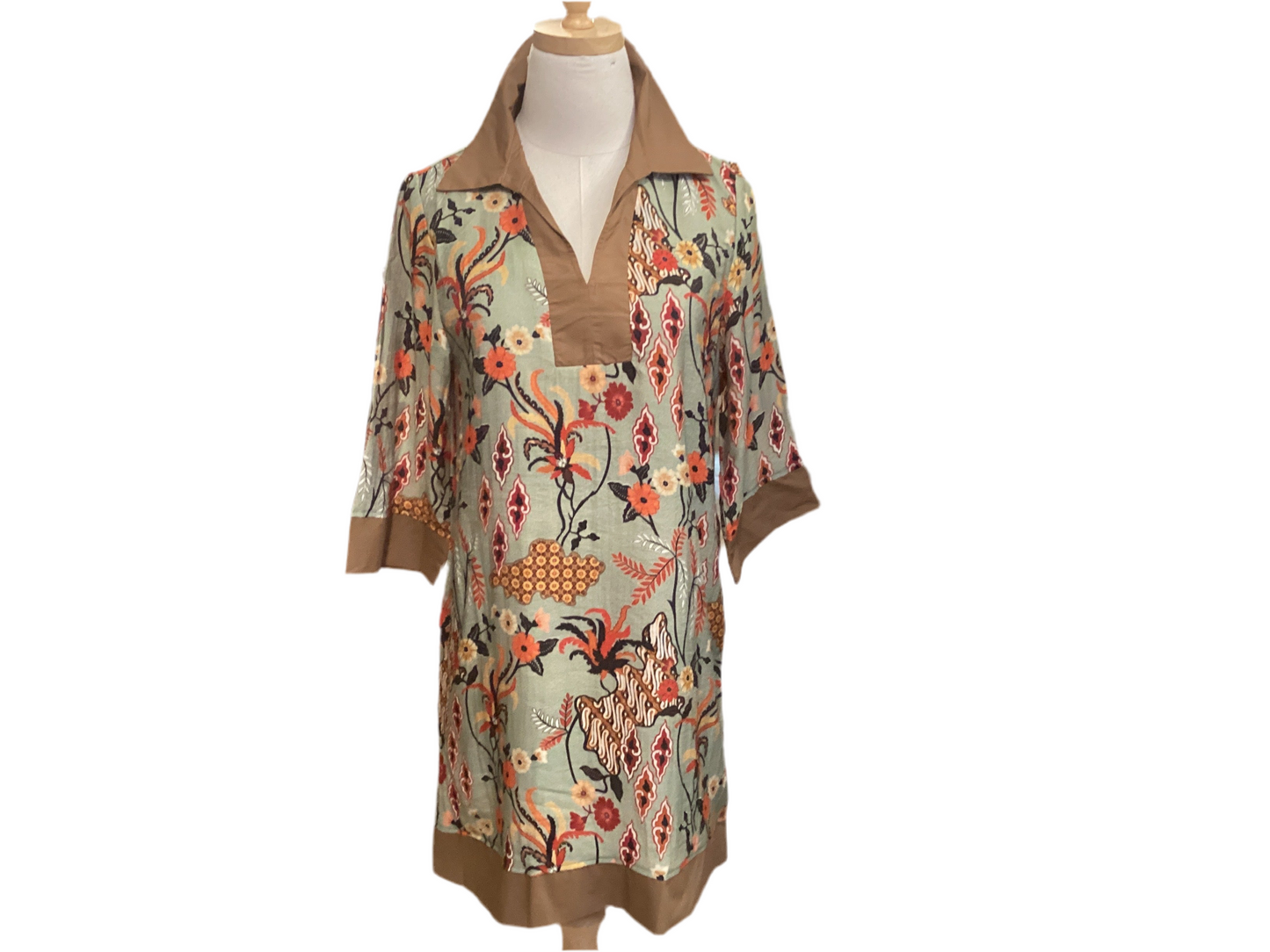 Fate floral 3/4 sleeve tunic