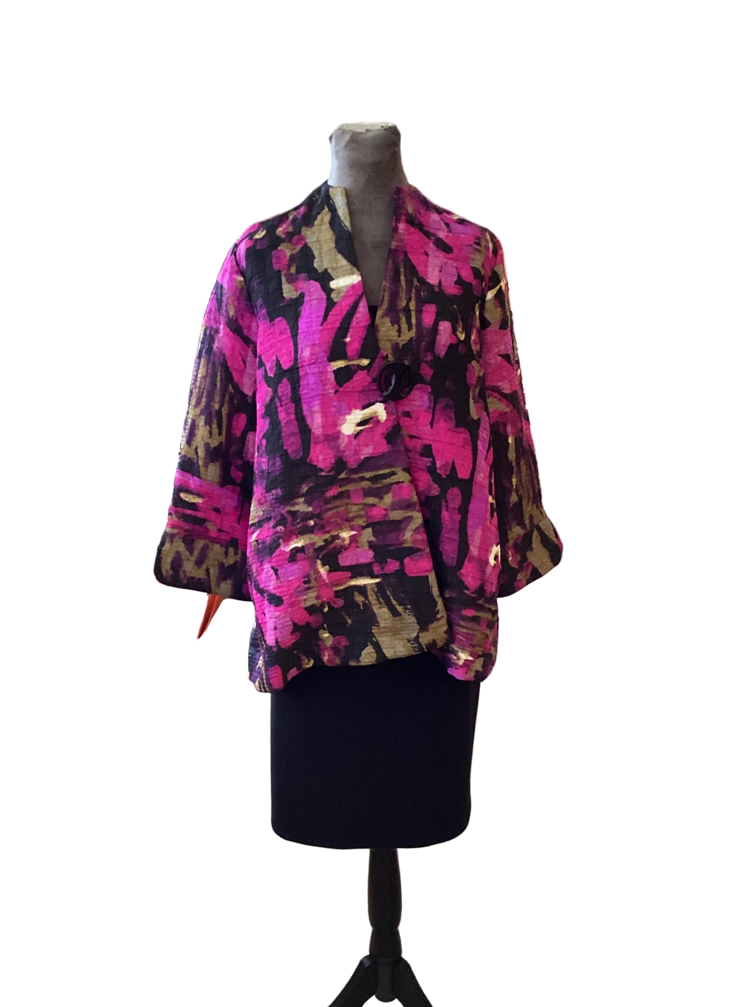 Joseph Ribkoff Purple Pink swing jacket