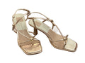 Dolce Vita Gold Strappy Heeled Sandals with 2-Inch Heel