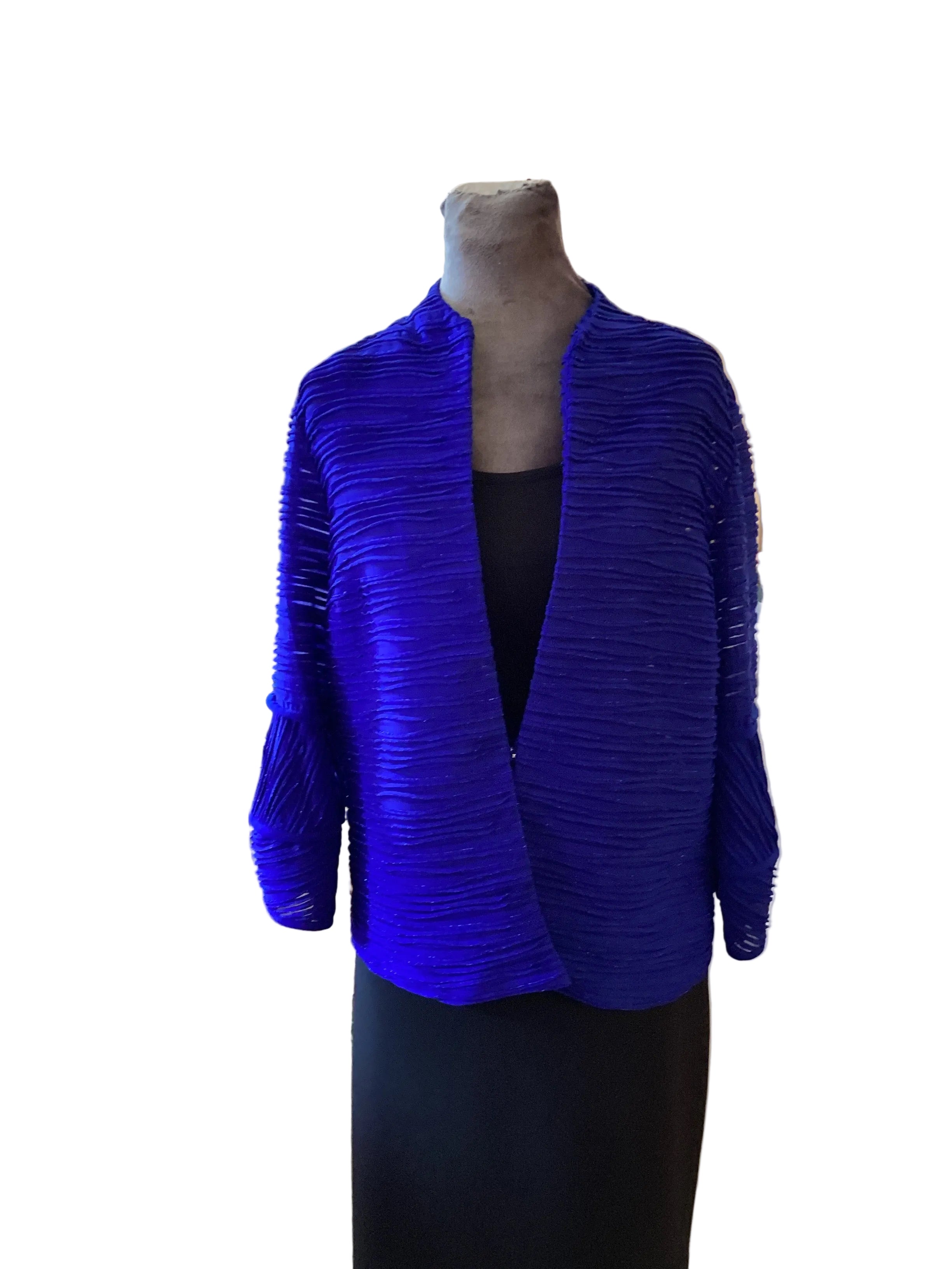 Joseph Ribkoff Royal Sapphire Open Cascade Jacket