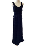 Tango mango black sleeveless maxi dress with ruffles