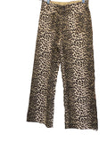 Umgee leopard high rise wide leg pant with pockets