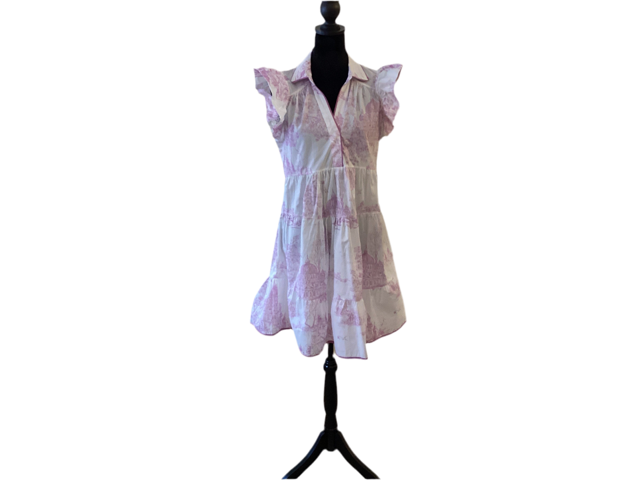 White & Lavender European Dress