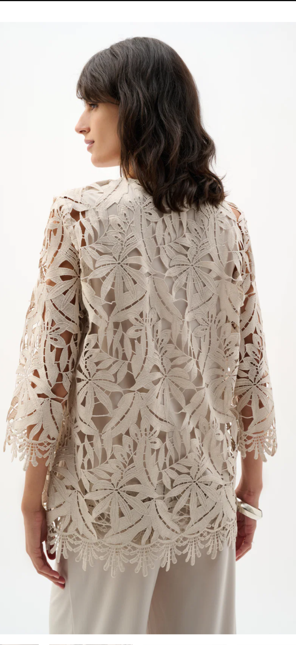 Joseph Ribkoff Moonstone Lace Cover-Up Jacket