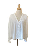 Vine &Love white button down long sleeve blouse