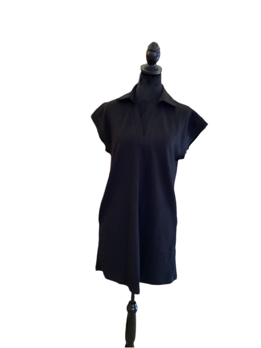 Jodifl black cap sleeve dress with pockets