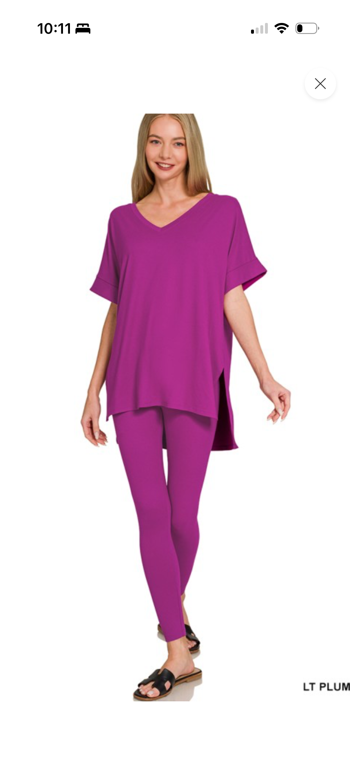 Zenana plum lounge set