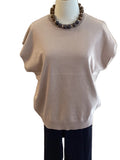 Zenana ash mocha light weight round neck sweater vest