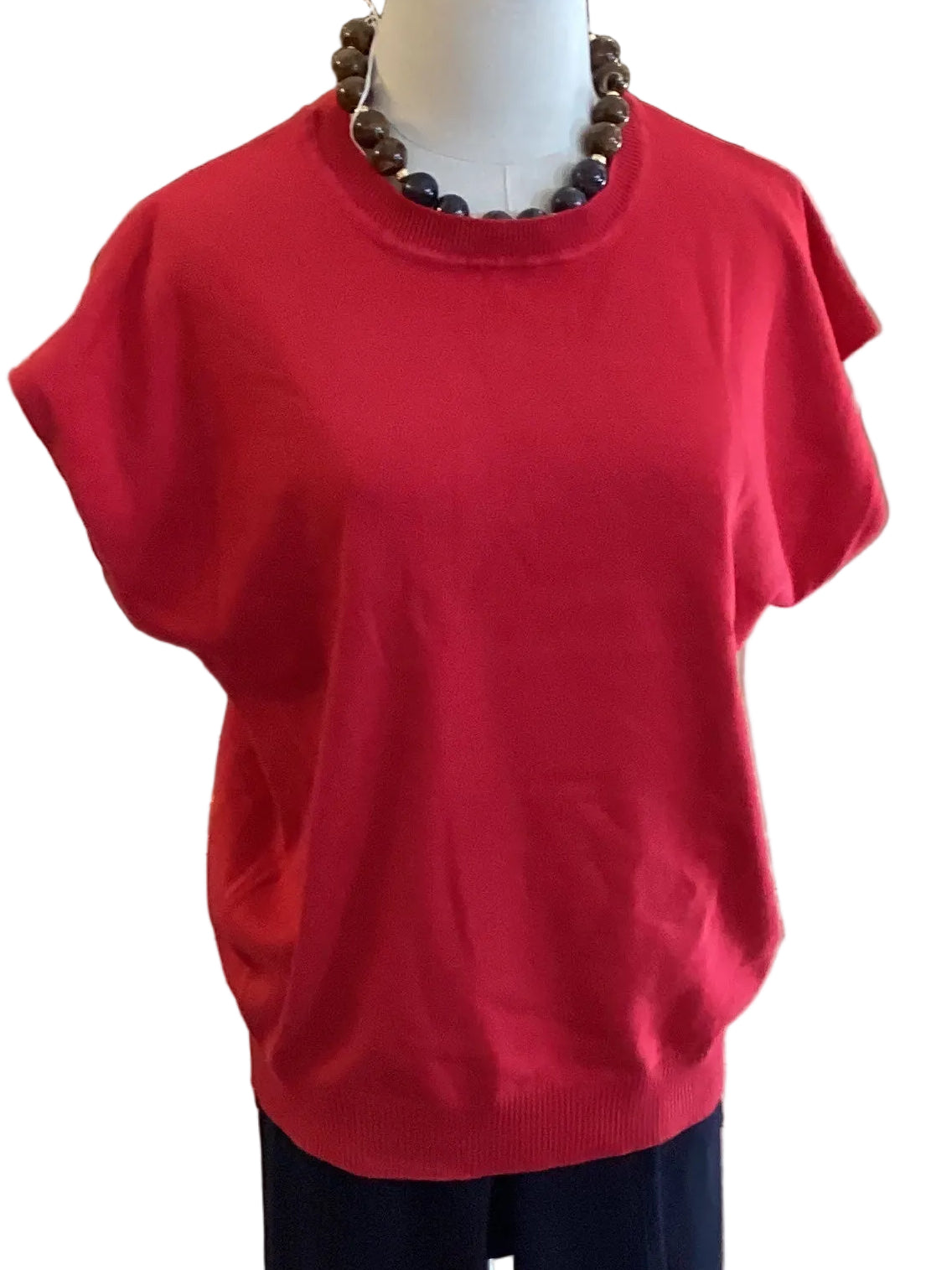 Zenana red light weight round neck sweater vest