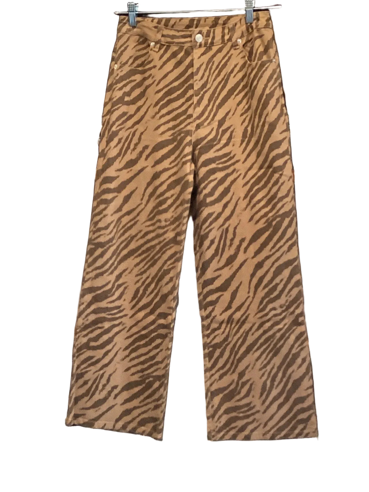 Entro brown zebra print pant