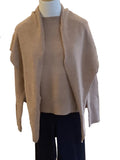 Entro camel sweater with attached shawl